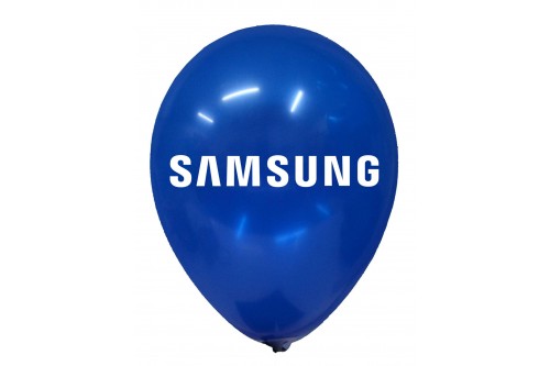 Blue Balloon with White Ink